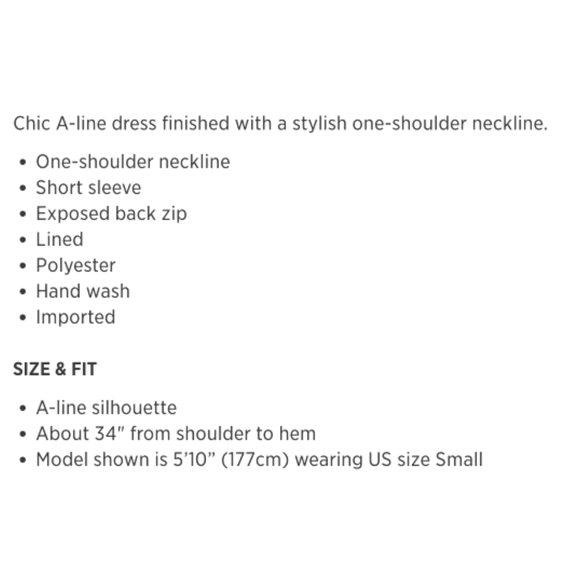 🔥Allison New York One Shoulder Neckline Dress - Picture 8 of 8